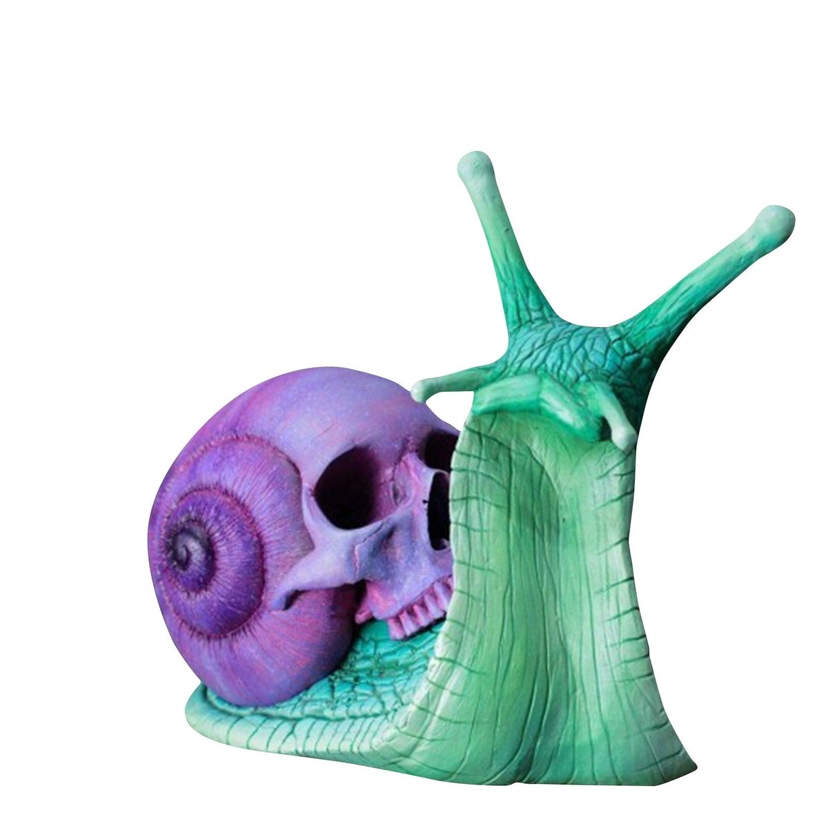 Snail with Skull Shell Resin Ornament