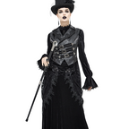 Gothic Dragon Claw Cane with Crystal-Style Globe – 95cm