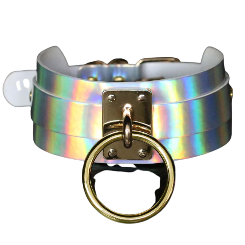 Holographic O-Ring Choker – Adjustable to 40cm