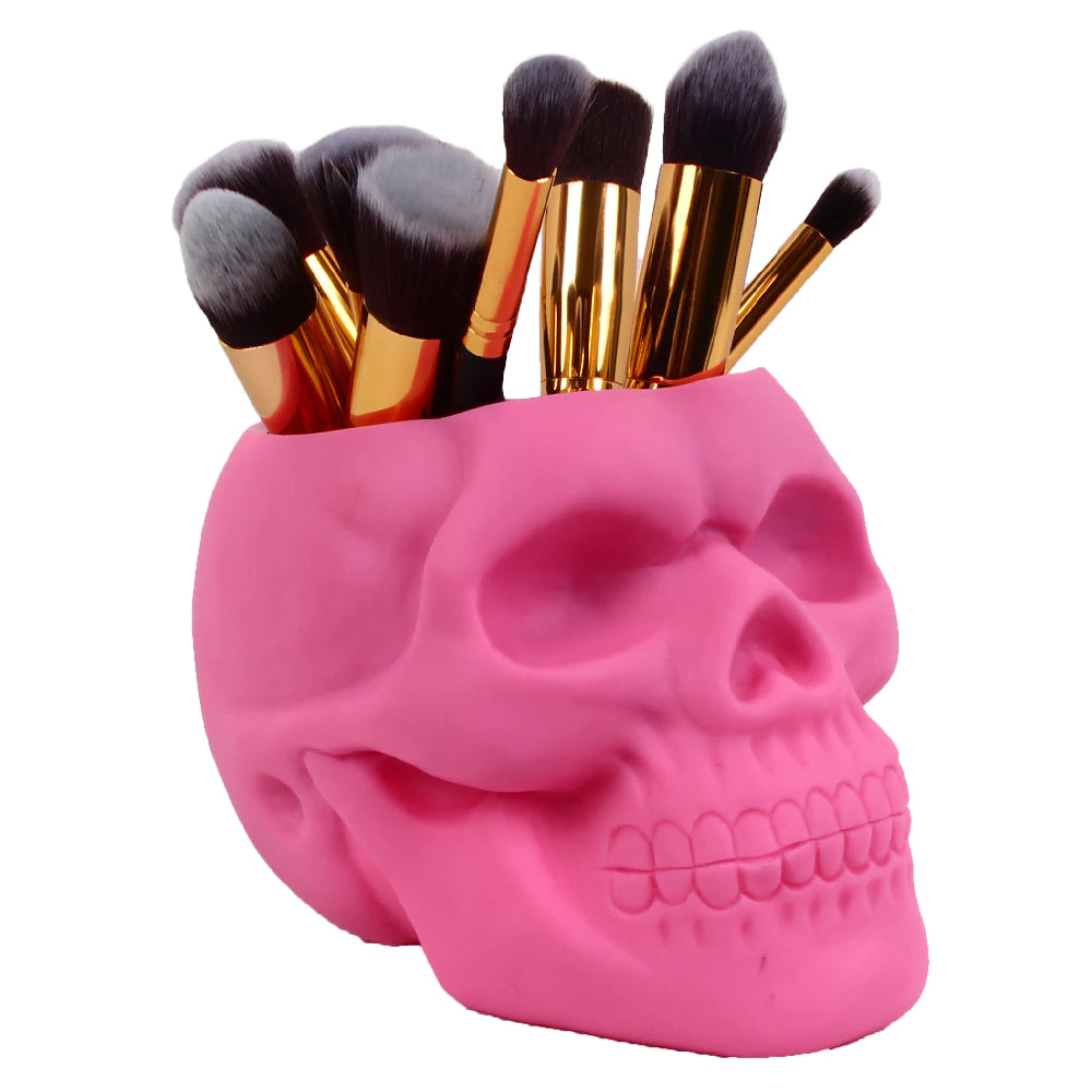 Matte Skull Storage Jar / Plant Pot