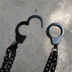 Black Handcuff-Style Belt Chain – 40–50cm