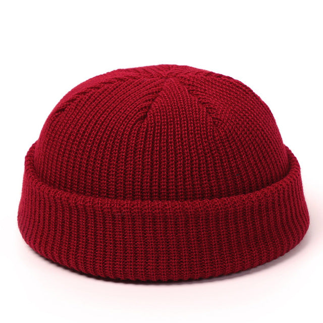 Gothic Fisherman Beanie – Cotton Skullcap, 8 Colours