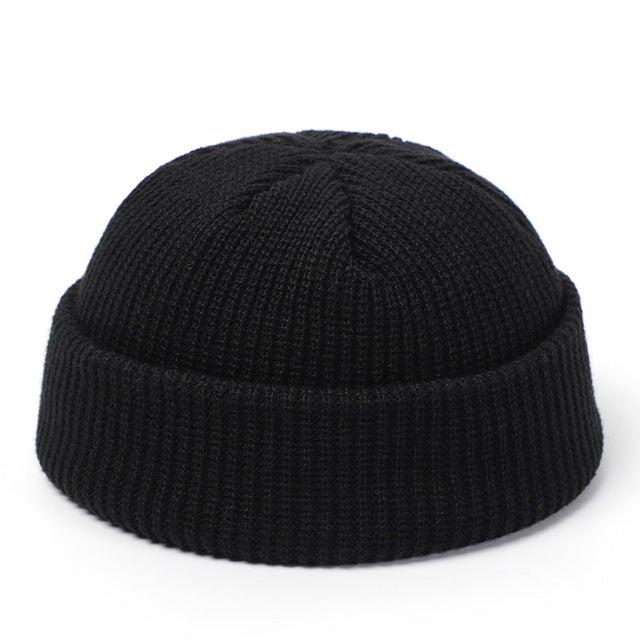 Gothic Fisherman Beanie – Cotton Skullcap, 8 Colours