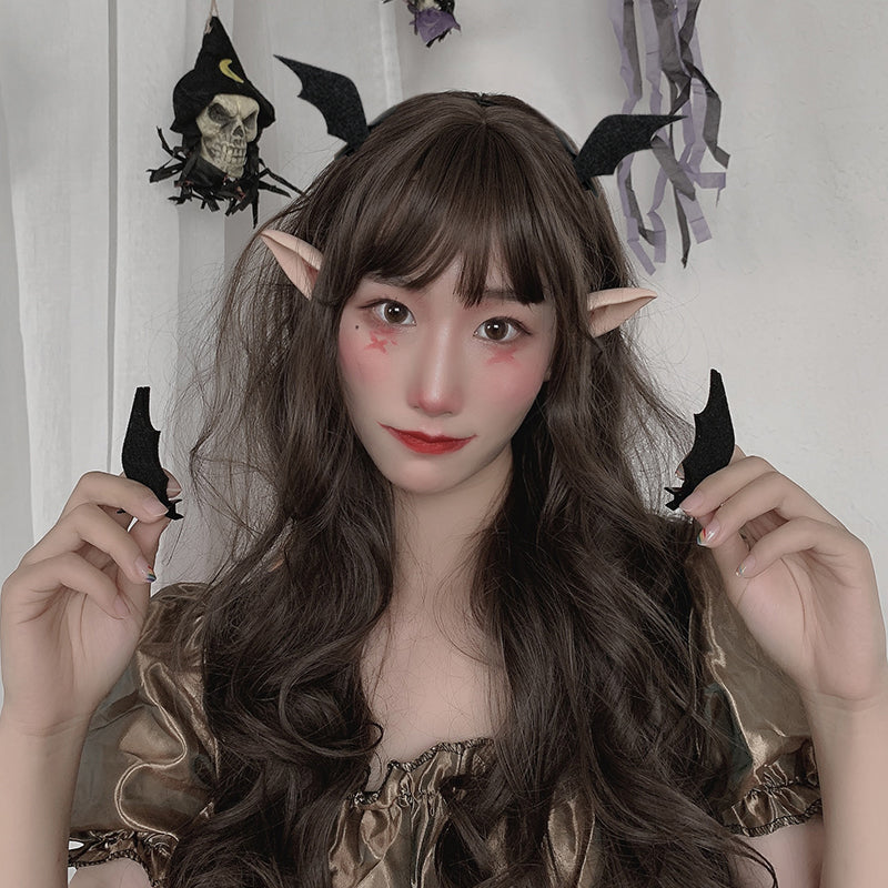 Black Bat Wing Hair Clips – Pair