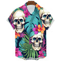 Men's Dark Hawaiian Skull T-Shirt – Gothic Graphic