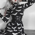 Women's Gothic Mini Dress – Black