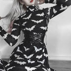 Women's Gothic Mini Dress – Black