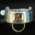 Holographic O-Ring Choker – Adjustable to 40cm
