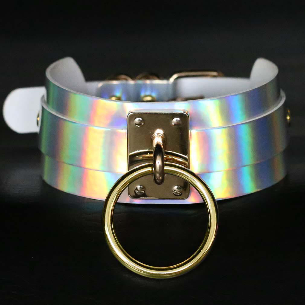 Holographic O-Ring Choker – Adjustable to 40cm