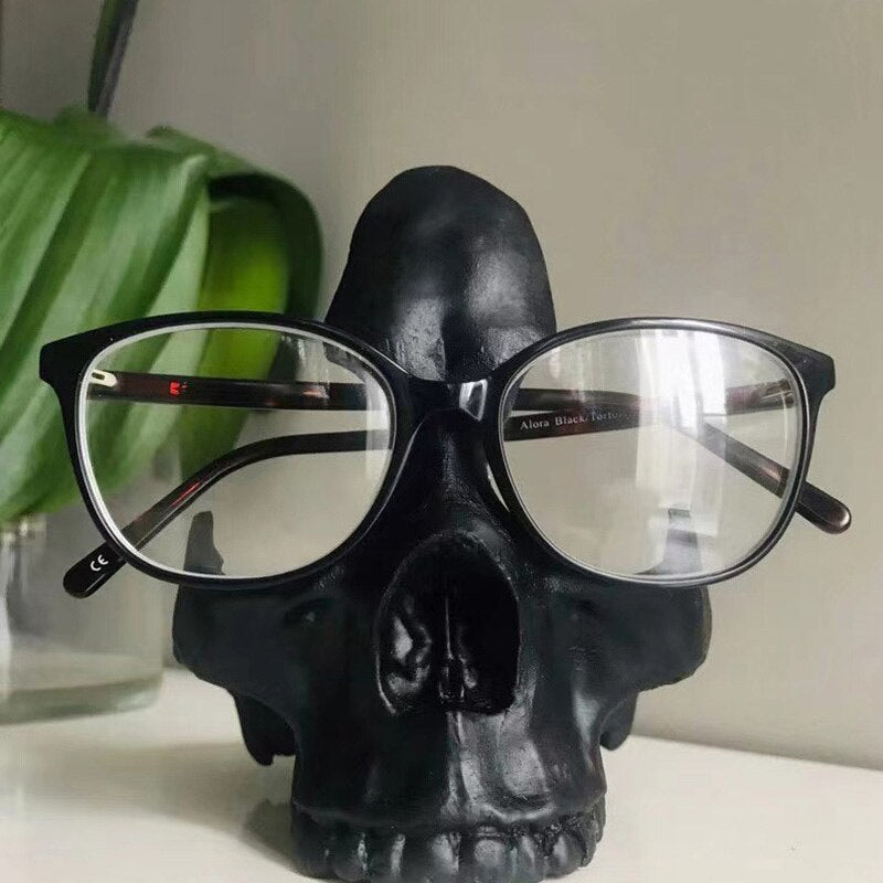 Skull Resin Glasses Holder & Trinket Dish