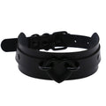 Black Heart Faux Leather Choker – 41cm