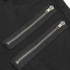 Men's Gothic Distressor Cargo Shorts with Buckle & Zip Details