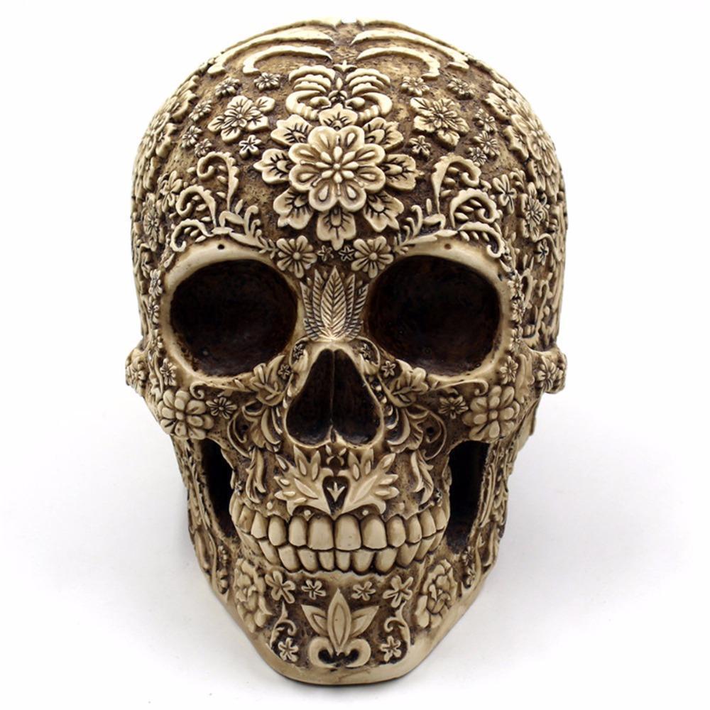 Human Skull Resin Decoration – 20 cm
