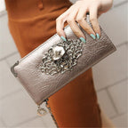 Women's Skull Zip Wallet – 5 Colours