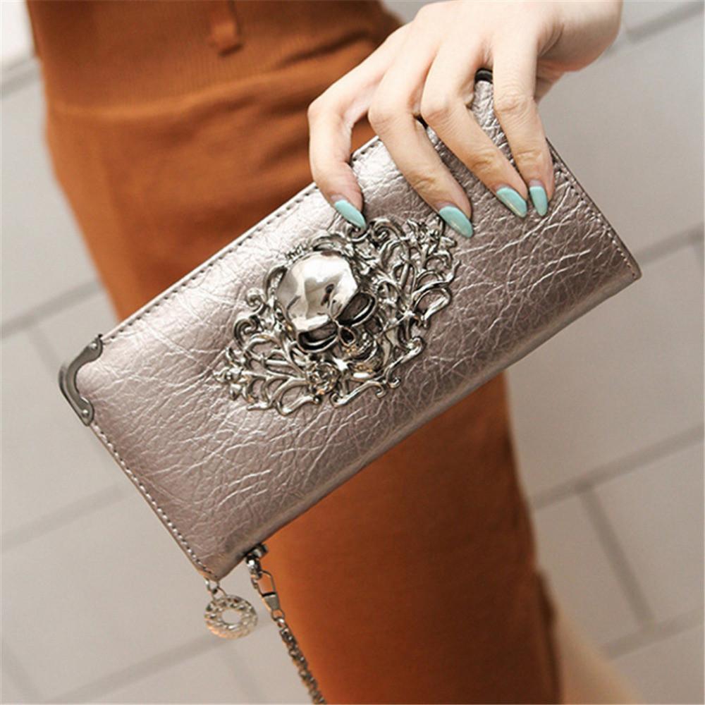 Women's Skull Zip Wallet – 5 Colours