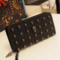 Women's Skull Zip Wallet