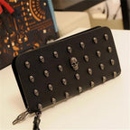 Women's Skull Zip Wallet