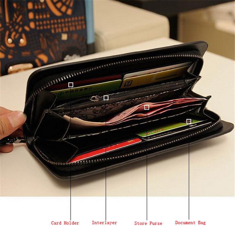 Women's Skull Zip Wallet
