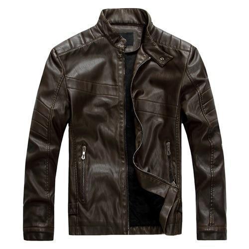 Men's Bomber Moto Jacket – XS–L