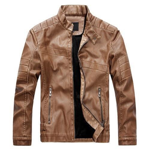 Men's Bomber Moto Jacket – XS–L
