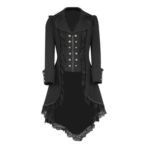 Gothic Punk Style Coat – M–XXL