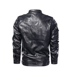 Men's Faux Leather Jacket – Black, Brown or Green, XS–3XL