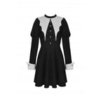 Women's Bat Collar Gothic Dress – S–XXL