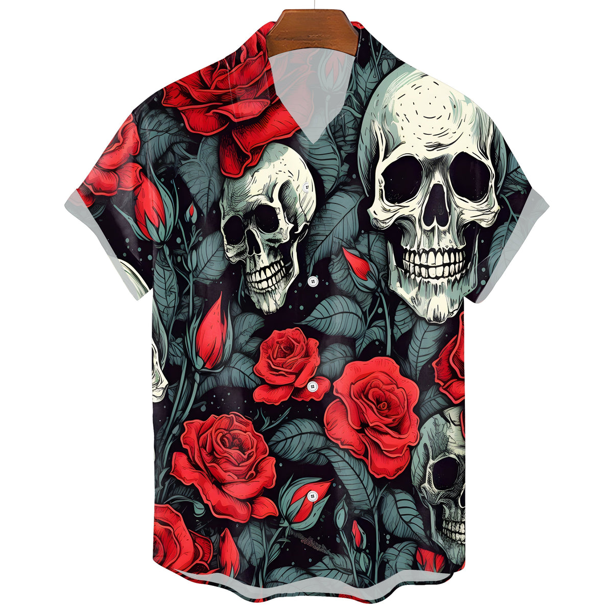 Men's Alternative Hawaiian Skull T-Shirt – Gothic Print