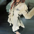 Women's White Lolita Blouse – S–L