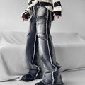 Men's Black Gothic Baggy Trousers – Cotton Blend