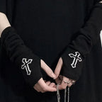 Black Gothic Fingerless Gloves