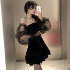 The Bubble Goth Mini Dress