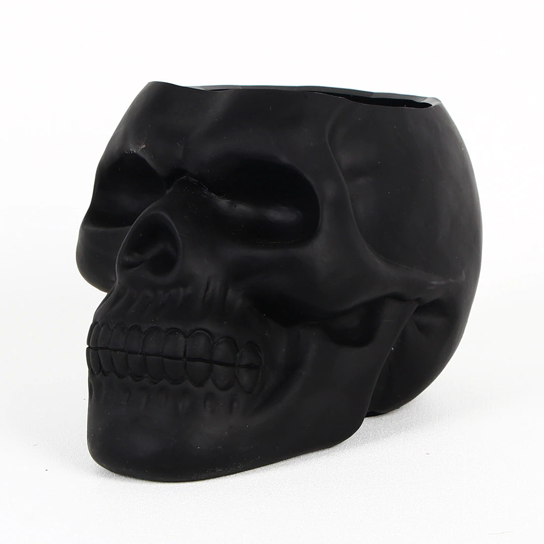 Matte Skull Storage Jar / Plant Pot