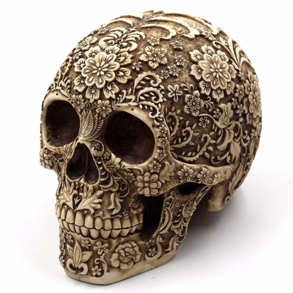 Human Skull Resin Decoration – 20 cm