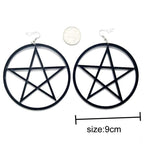 Oversized Pentacle Earrings