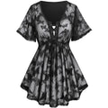 Women's Gothic Butterfly Dress – Black