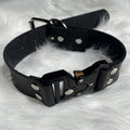 Women's Gothic Choker – Black & Silver