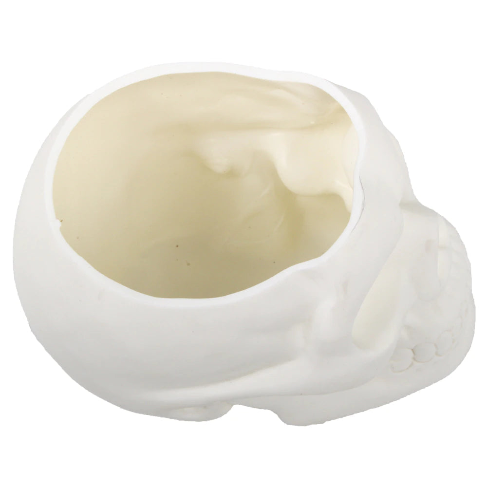 Matte Skull Storage Jar / Plant Pot