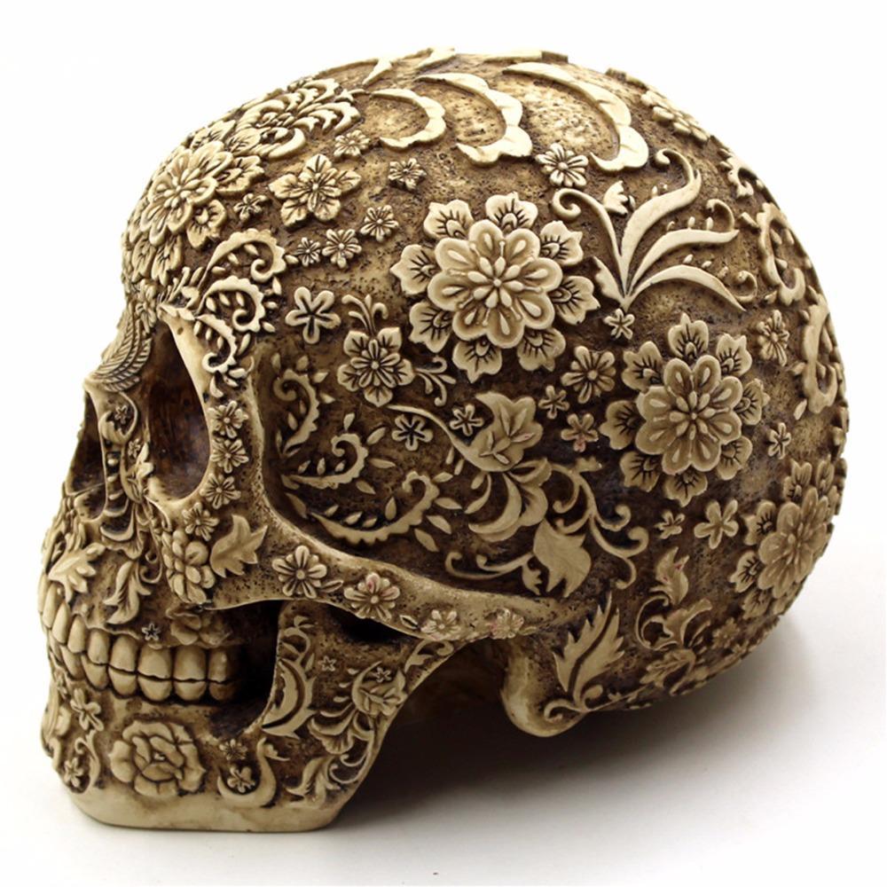 Human Skull Resin Decoration – 20 cm