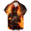Men's Skull Hawaiian T-Shirt – Gothic Print