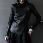 PU Leather Pullover