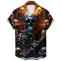 Men's Gothic Hawaiian Skull T-Shirt – Graphic Print