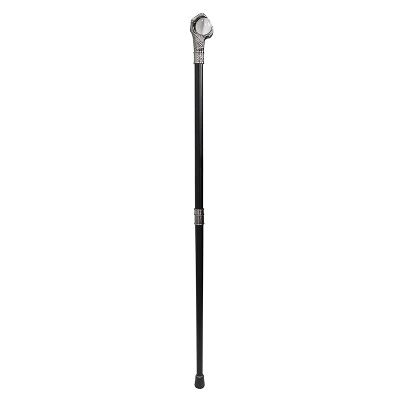Gothic Dragon Claw Cane with Crystal-Style Globe – 95cm