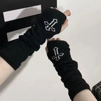 Black Gothic Fingerless Gloves