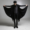 Longline Black Cardigan – S–3XL
