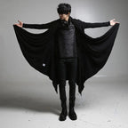 Longline Black Cardigan – S–3XL