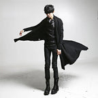 Longline Black Cardigan – S–3XL