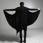 Longline Black Cardigan – S–3XL