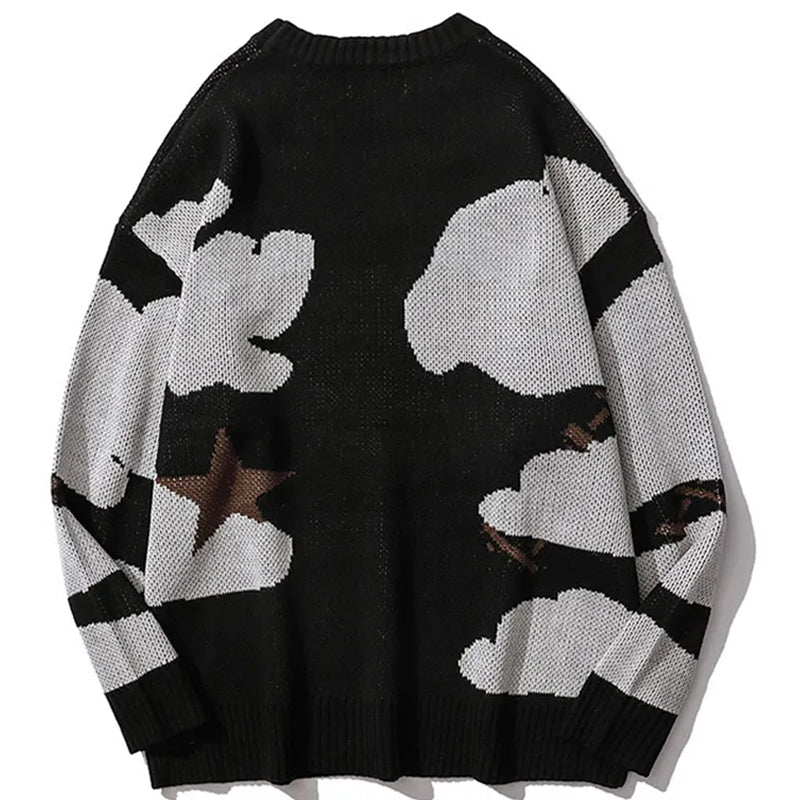 Black Gothic Knit Sweater