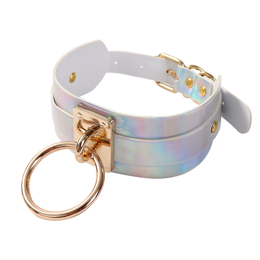 Holographic O-Ring Choker – Adjustable to 40cm